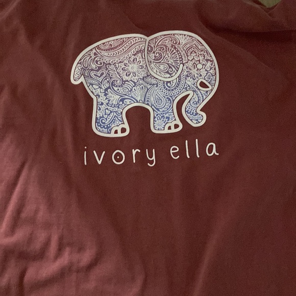 ivory ella long tee shirt - Picture 2 of 2